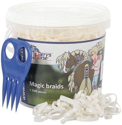 Magic Braids, invlechtelastikjes in pot